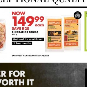 Gouda at Woolworths