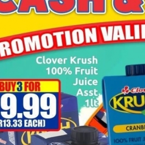 Juice at Three Star Cash and Carry