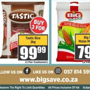 Rice at Big save