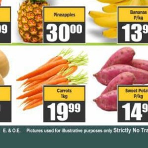 Carrots at Big save
