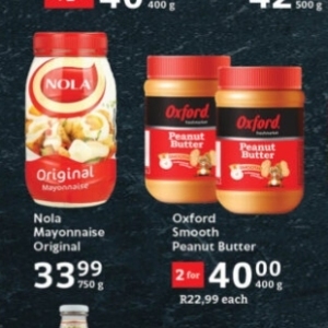 Mayonnaise at Oxford freshmarket