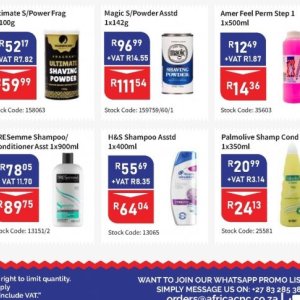 Shampoo at Africa Cash and Carry