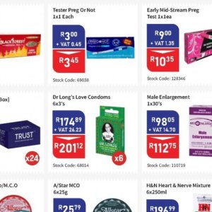 Condoms at Africa Cash and Carry