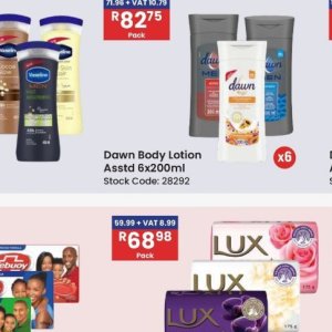 Body lotion at Africa Cash and Carry