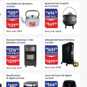 Heater at Africa Cash and Carry