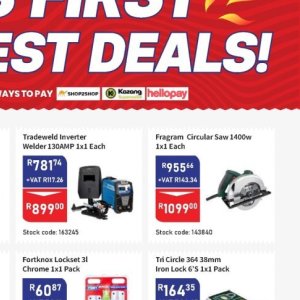 Circular saw at Africa Cash and Carry