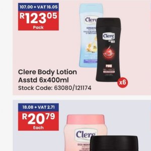 Body lotion at Africa Cash and Carry