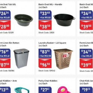 Laundry basket at Africa Cash and Carry