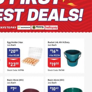Bucket at Africa Cash and Carry
