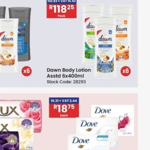 Body lotion at Africa Cash and Carry