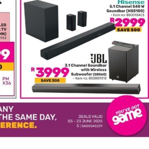  SoundBar at Game
