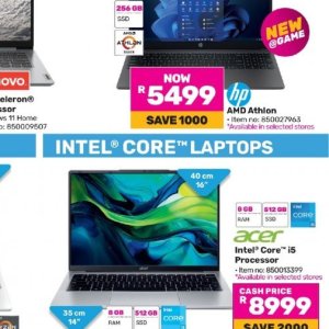 Laptop at Game