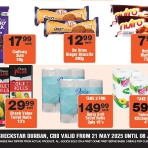 Toilet rolls at Check Star