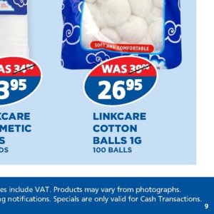 Cotton balls at Link Pharmacy