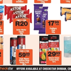 Toilet rolls at Check Star