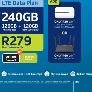Router d-link  at Telkom Mobile