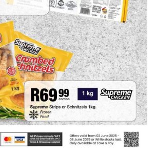 Schnitzel at Take n Pay