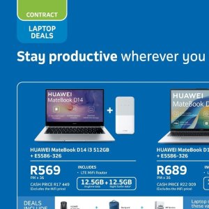 Laptop at Telkom Mobile
