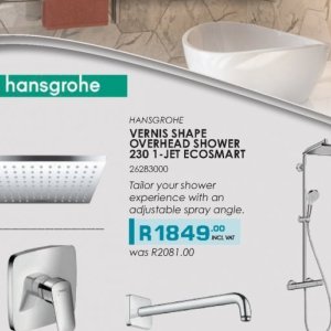 Overhead shower at On Tap Plumbing & Bathrooms