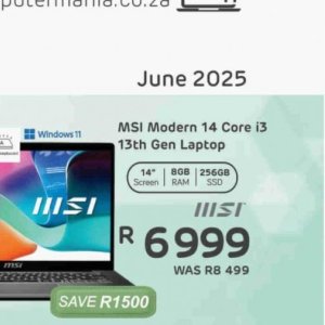 Laptop at Computer Mania