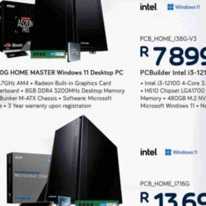 Desktop at Computer Mania