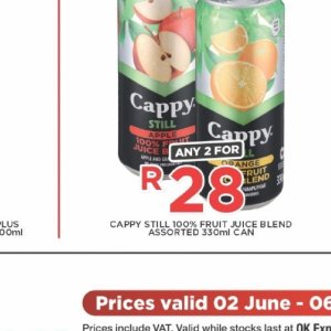 Juice cappy  at OK Foods