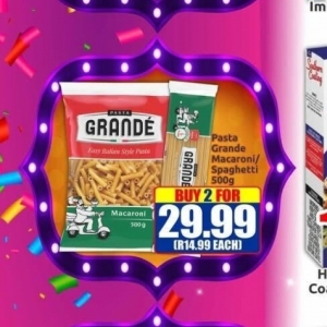 Pasta at Three Star Cash and Carry