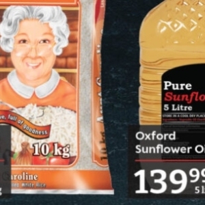 Sunflower oil at Oxford freshmarket