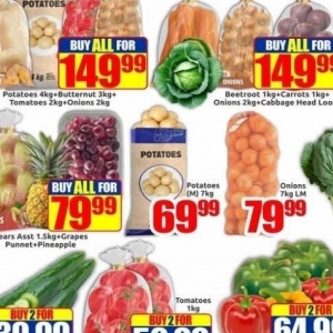 Potatoes at Three Star Cash and Carry