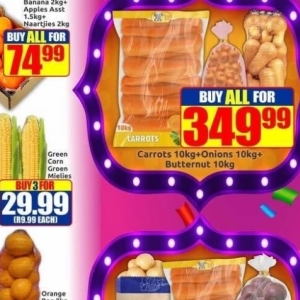 Carrots at Three Star Cash and Carry