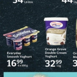 Yoghurt at Oxford freshmarket