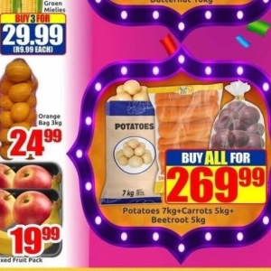 Potatoes at Three Star Cash and Carry