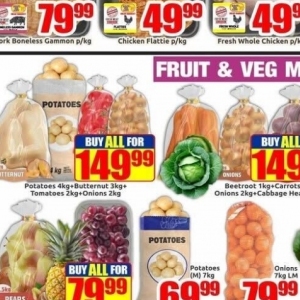 Potatoes at Three Star Cash and Carry