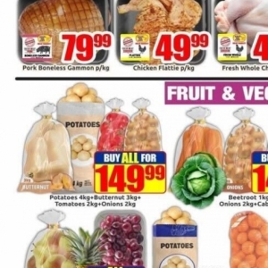 Potatoes at Three Star Cash and Carry