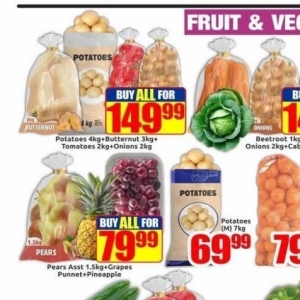 Potatoes at Three Star Cash and Carry