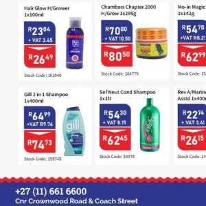 Shampoo at Africa Cash and Carry
