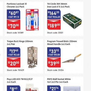 Trowel at Africa Cash and Carry