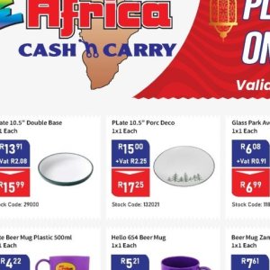 Plate at Africa Cash and Carry