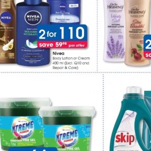 Body lotion nivea  at Clicks