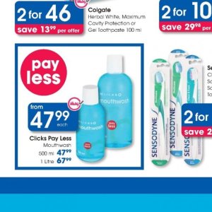 Mouthwash colgate  at Clicks