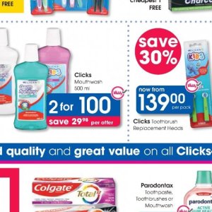 Mouthwash at Clicks