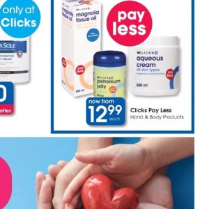 Petroleum jelly at Clicks