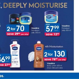 Petroleum jelly at Clicks