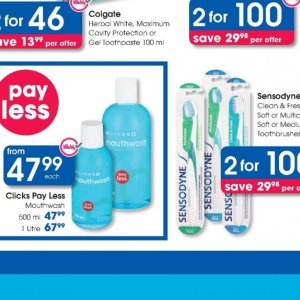 Mouthwash at Clicks