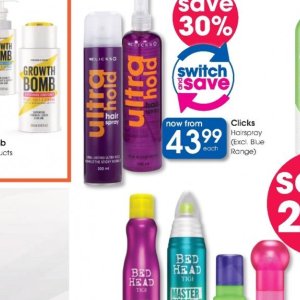 Hair spray at Clicks