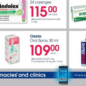Oral spray at Clicks