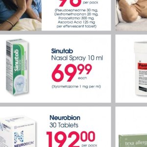 Nasal spray at Clicks
