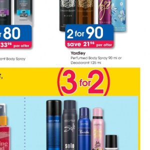 Body spray at Clicks