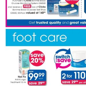 Shoe cushions at Clicks
