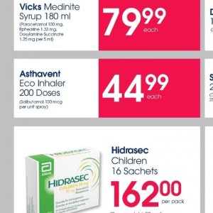 Inhaler at Clicks